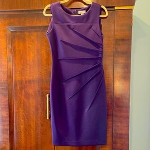 Calvin Klein Purple Shift Dress Size 4